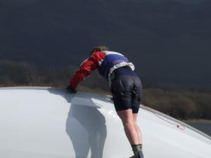 Zefer doing what comes naturally with Toggle's Vareo - perhaps it's just the boat?