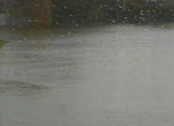 Boathouse to top left of picture