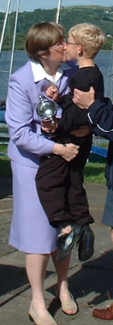 L McGill making Bridget's day