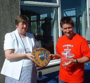 Laser winner Robin Dawson with Jose Hodgkins